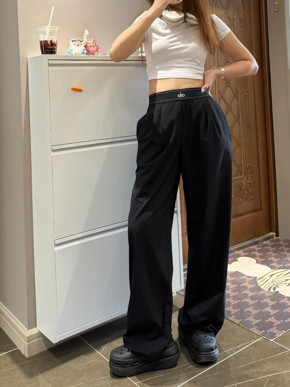 NWT🏷️ALO Yoga Suit Up Trouser Black Regular 30